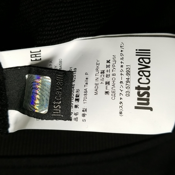 Just CAVALLI Ladies Sweatshirt With 3D Brass Art Design Size S - Picture 6 of 8